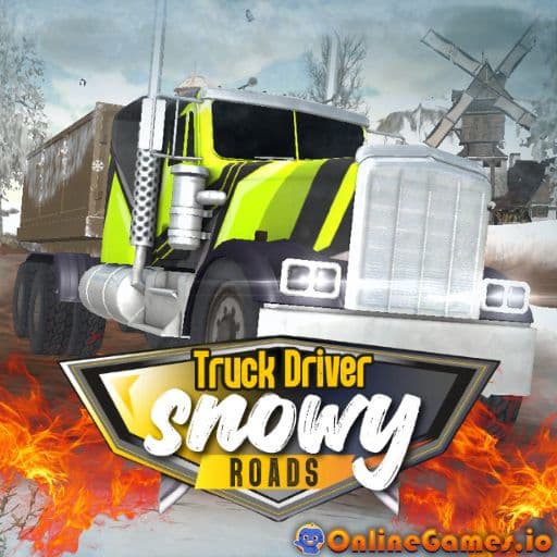 Truck Driver Snowy Roads